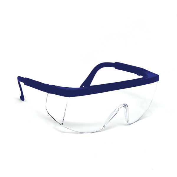 Optic Max Clear Safety Glasses, Polycarbonate Scratch Resistant Lens, Anti-Fog 130CAF